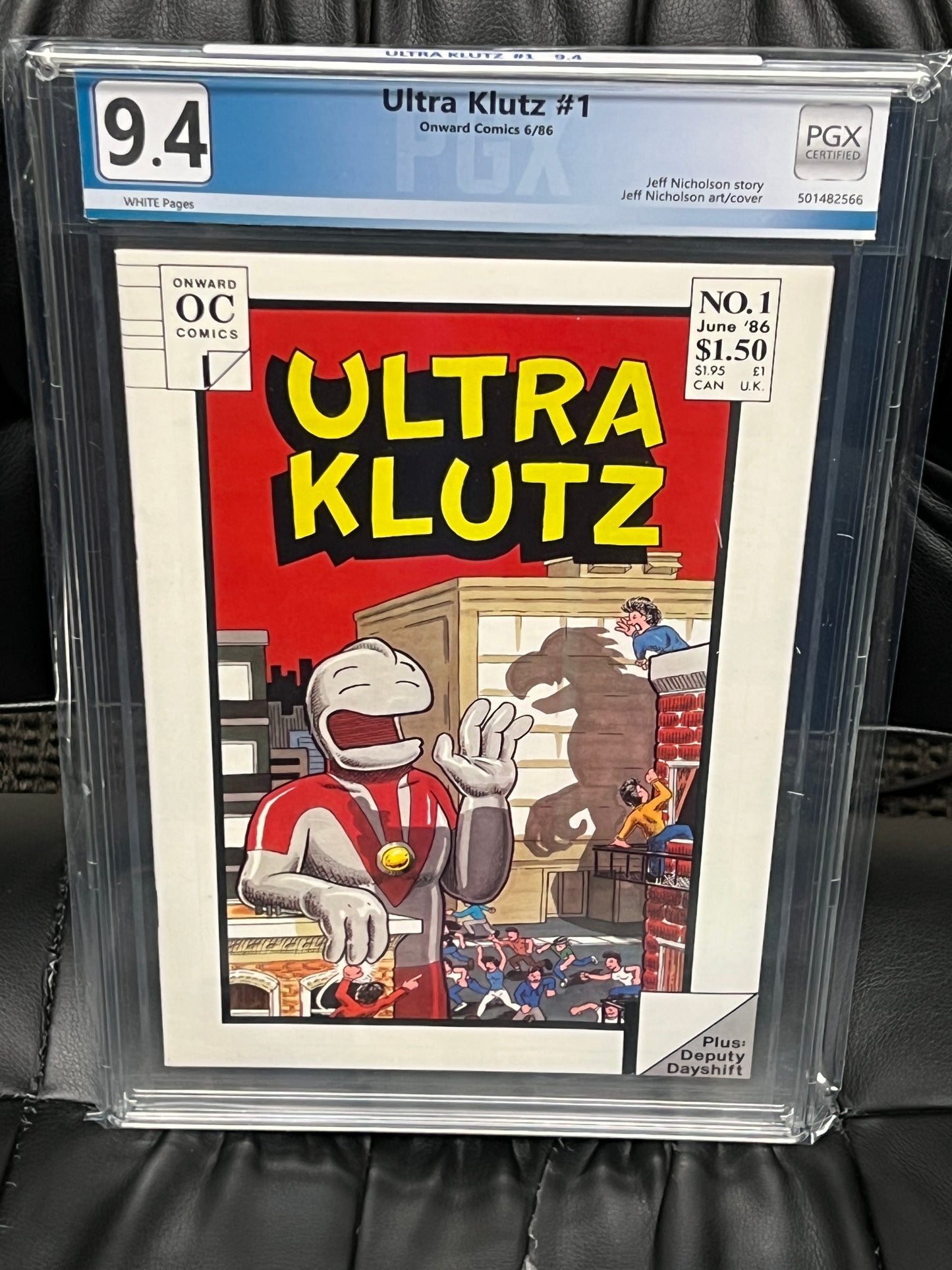 Ultra Klutz #1 (1986) - PGX 9.4 - White Pages