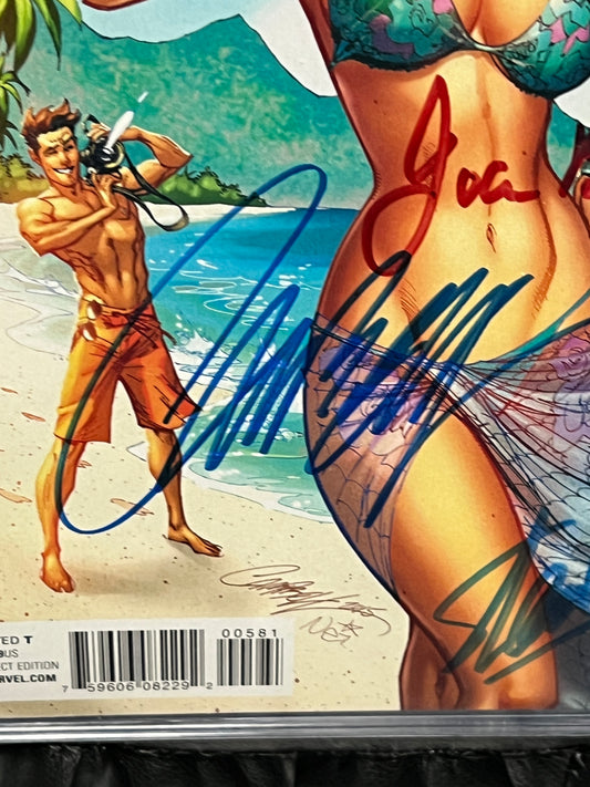 The Amazing Spider-Man - Renew Your Vows #005 - Signed by Stan Lee, J Scott Campbell and Joanie Lee