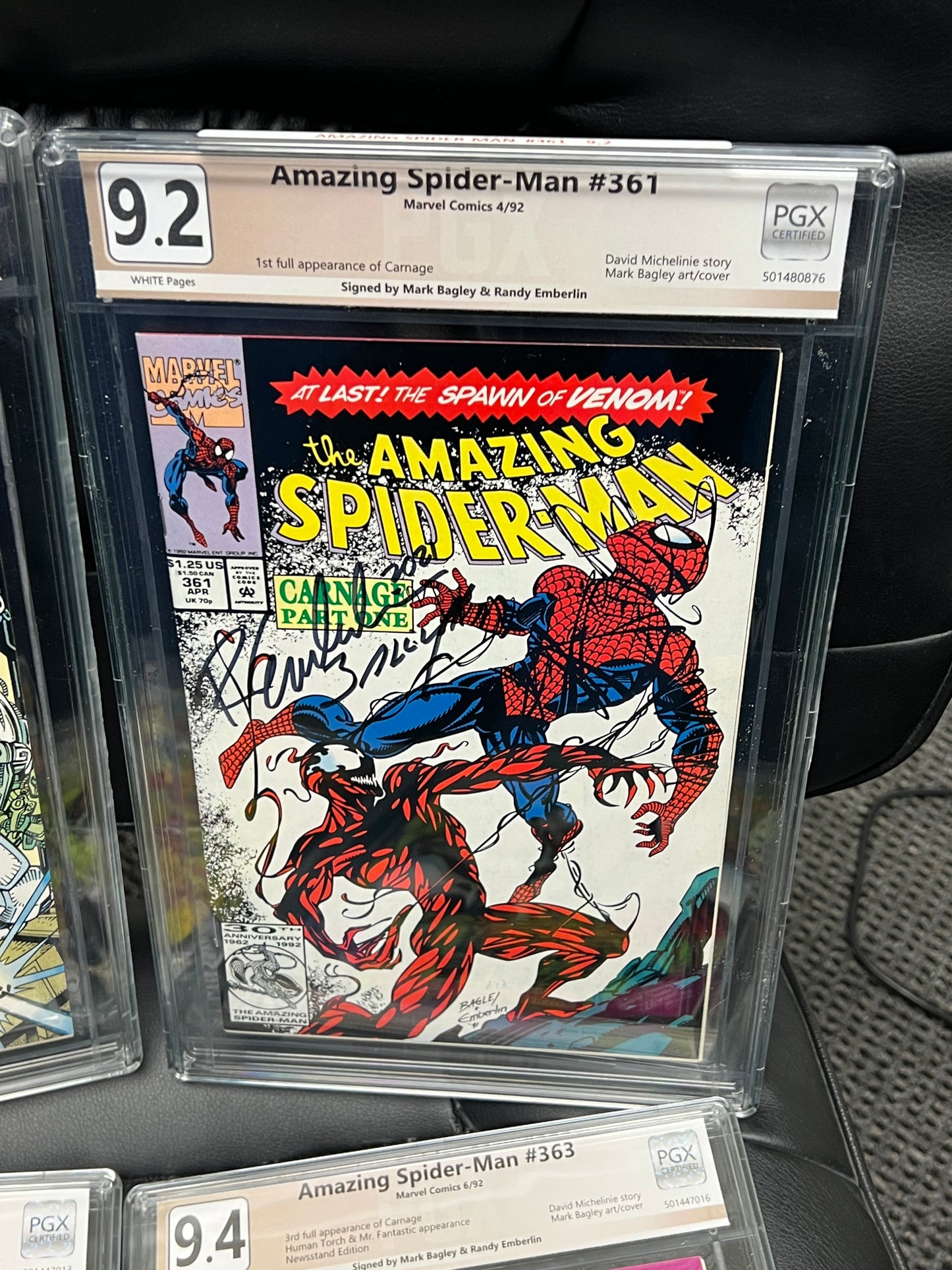 Amazing Spider-Man #'s 360-363 - CARNAGE!!!! - All Signed and Graded