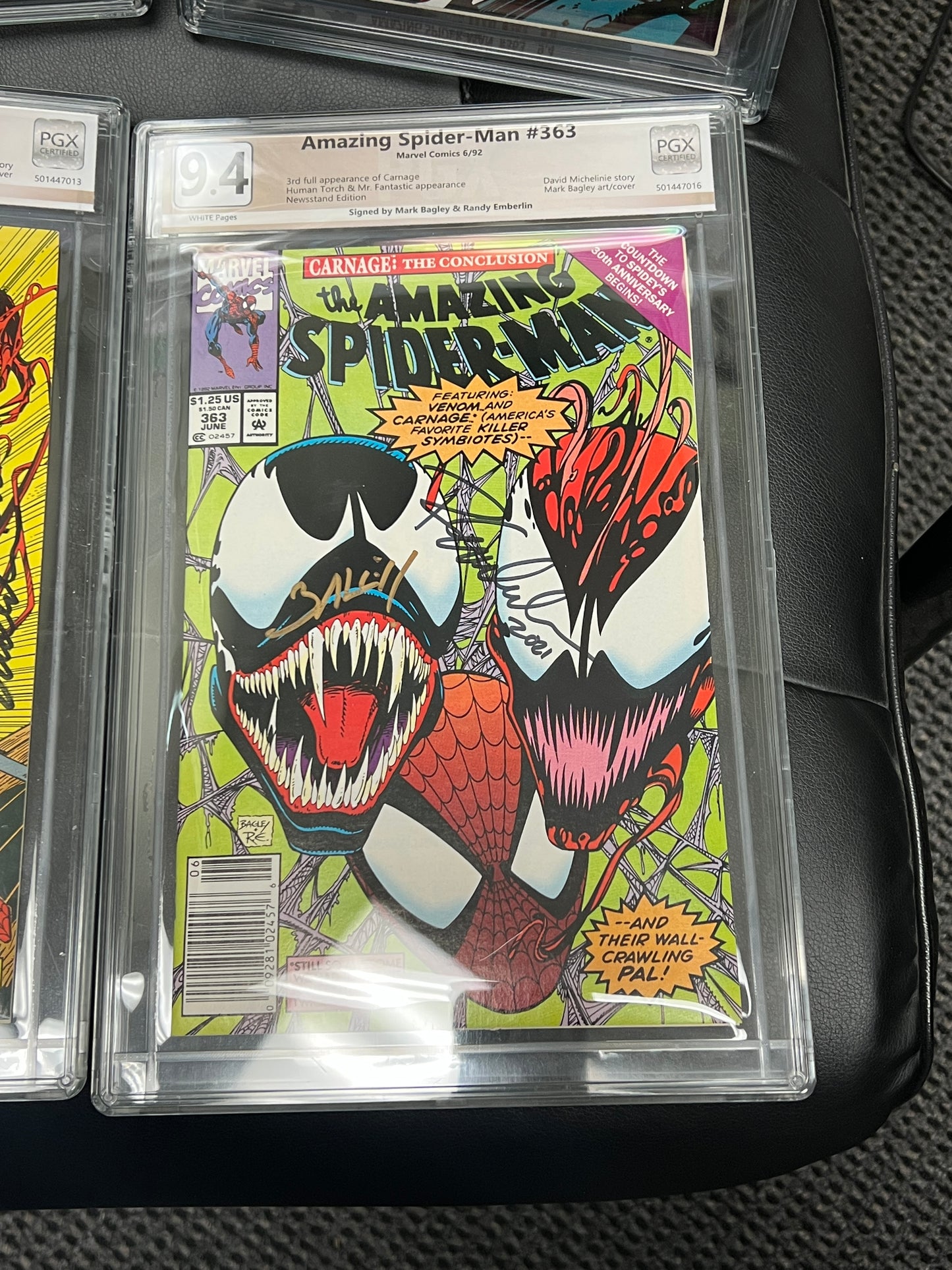 Amazing Spider-Man #'s 360-363 - CARNAGE!!!! - All Signed and Graded