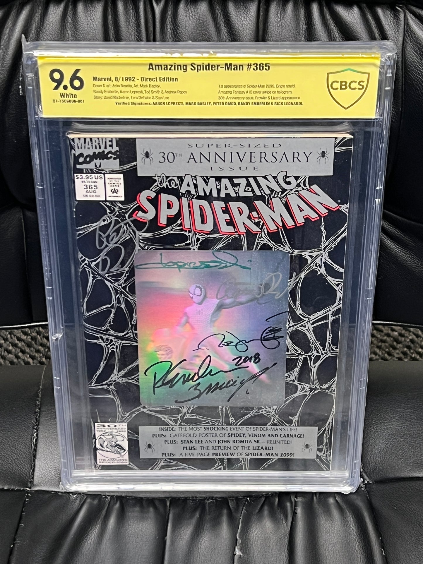 Amazing Spider-Man #365 - Signed 5X - CBCS 9.6