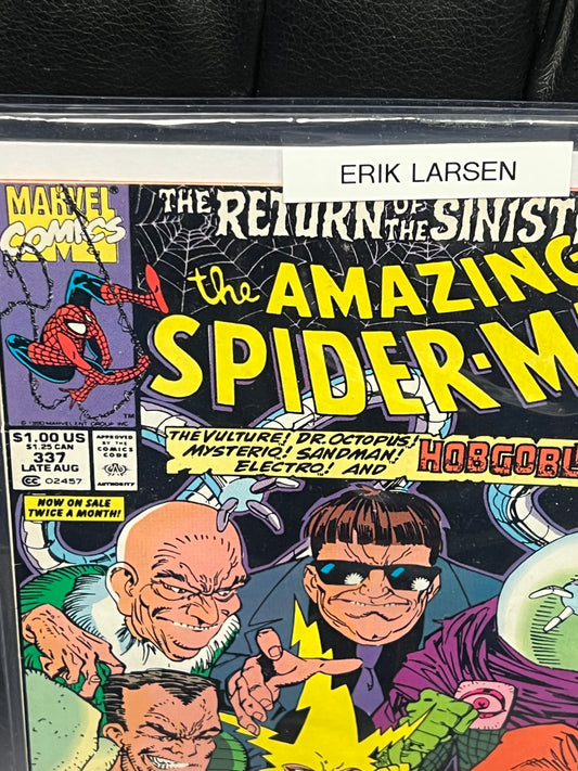 Amazing Spider-Man #337 - Signed by Erik Larsen