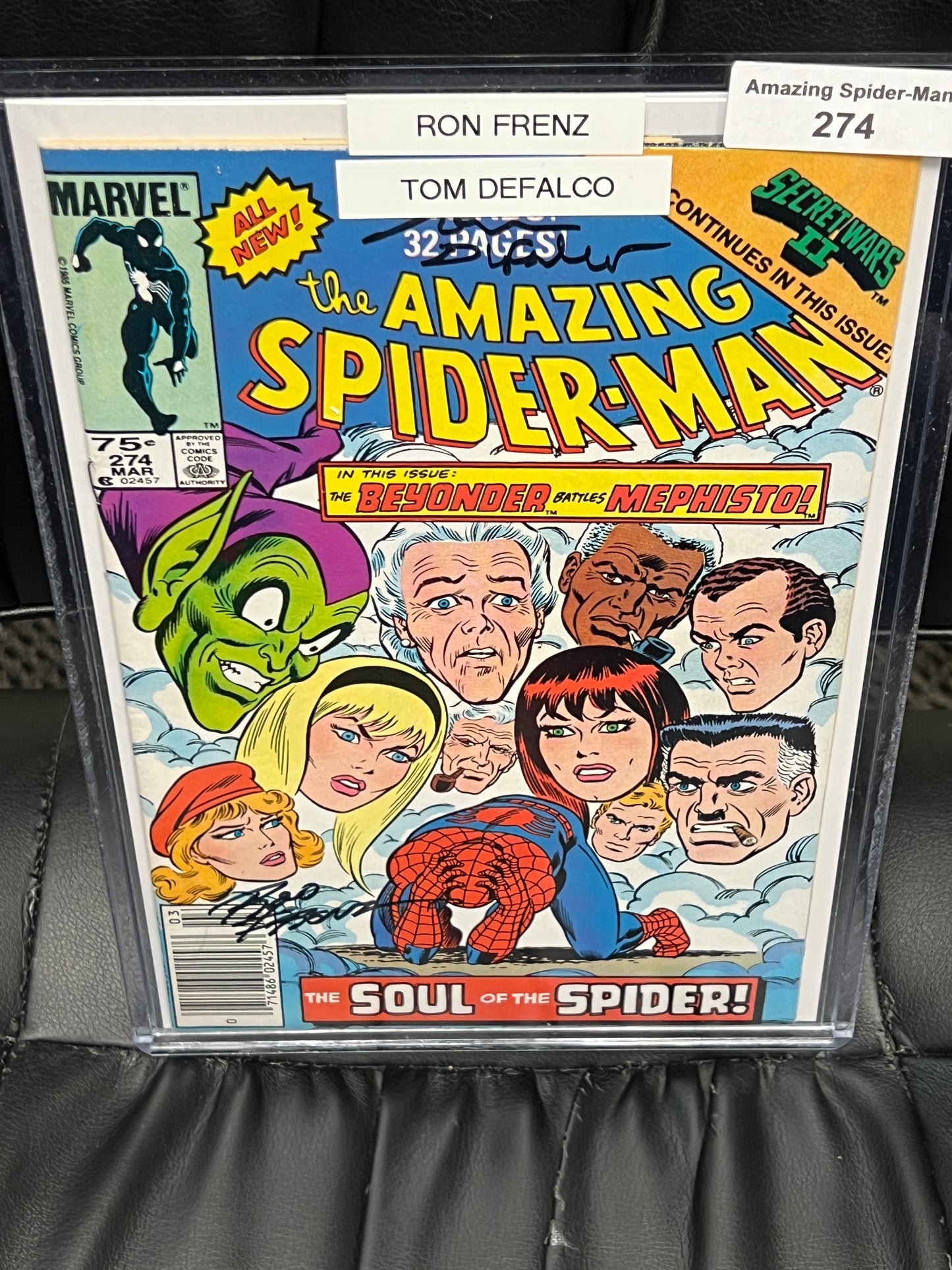 Amazing Spider-Man #274 - Signed by Frenz and Defalco