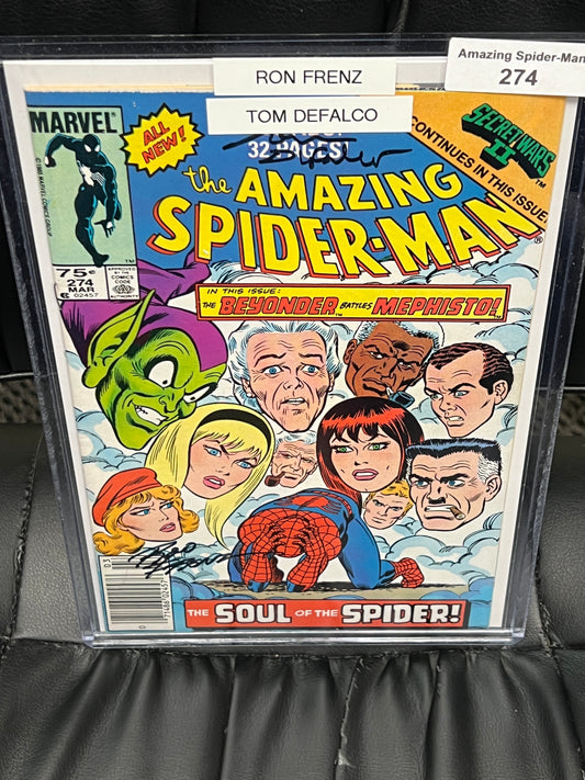 Amazing Spider-Man #274 - Signed by Frenz and Defalco