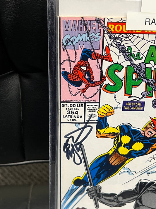 Amazing Spider-Man #354 - Signed by Larsen and Emberlin