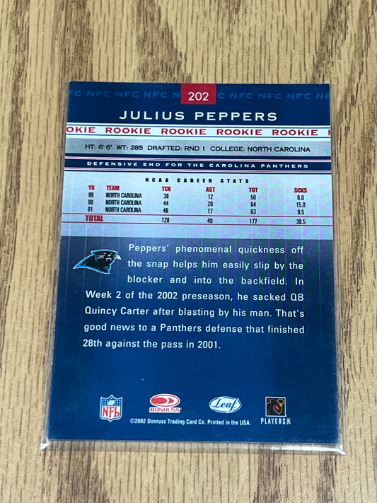 2002 Donruss Football - Julius Peppers - Rookie Card