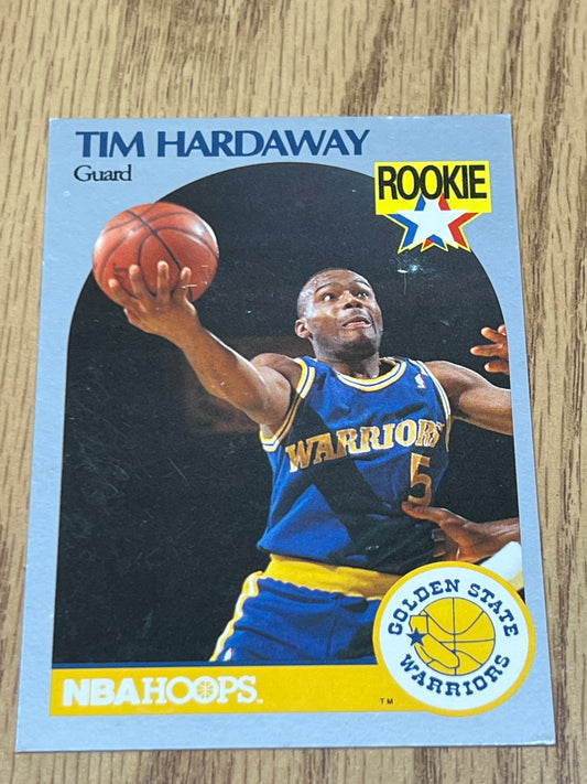1990 Hoops Basketball - Tim Hardaway - Rookie Card