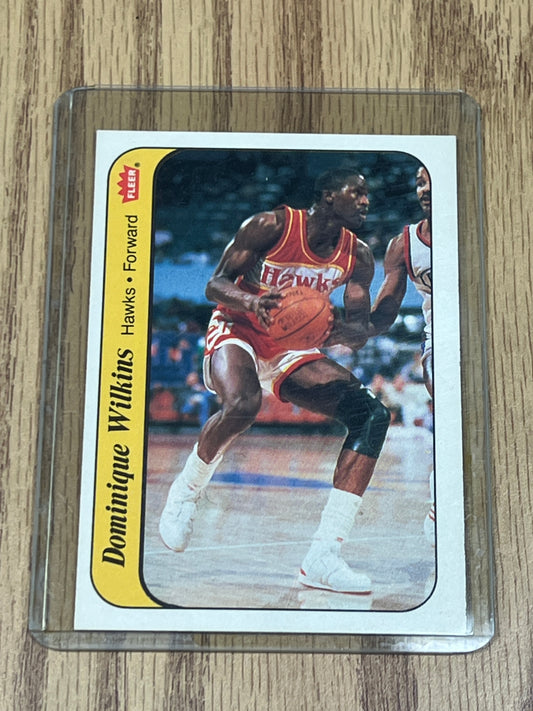 1986 Fleer Basketball - Dominique Wilkins - Sticker