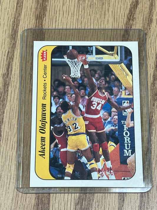 1986 Fleer Basketball - Akeem Olajawon - Sticker
