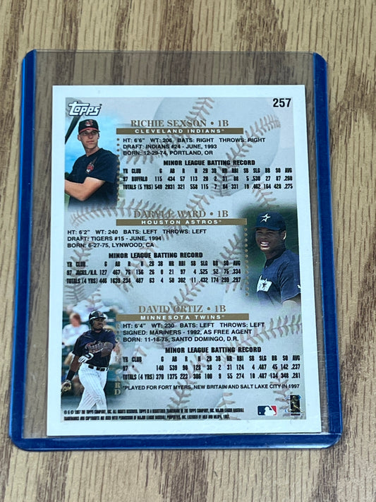 1997 Topps Baseball - David Ortiz - Rookie Card