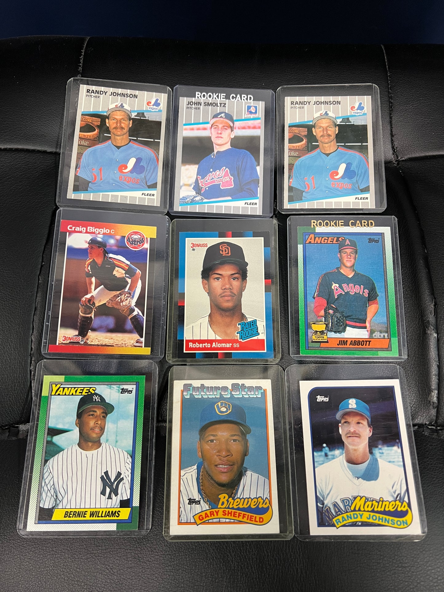 Baseball Rookies and Stars!!! Johnson, Smoltz, Alomar, Abbot and Sheffield