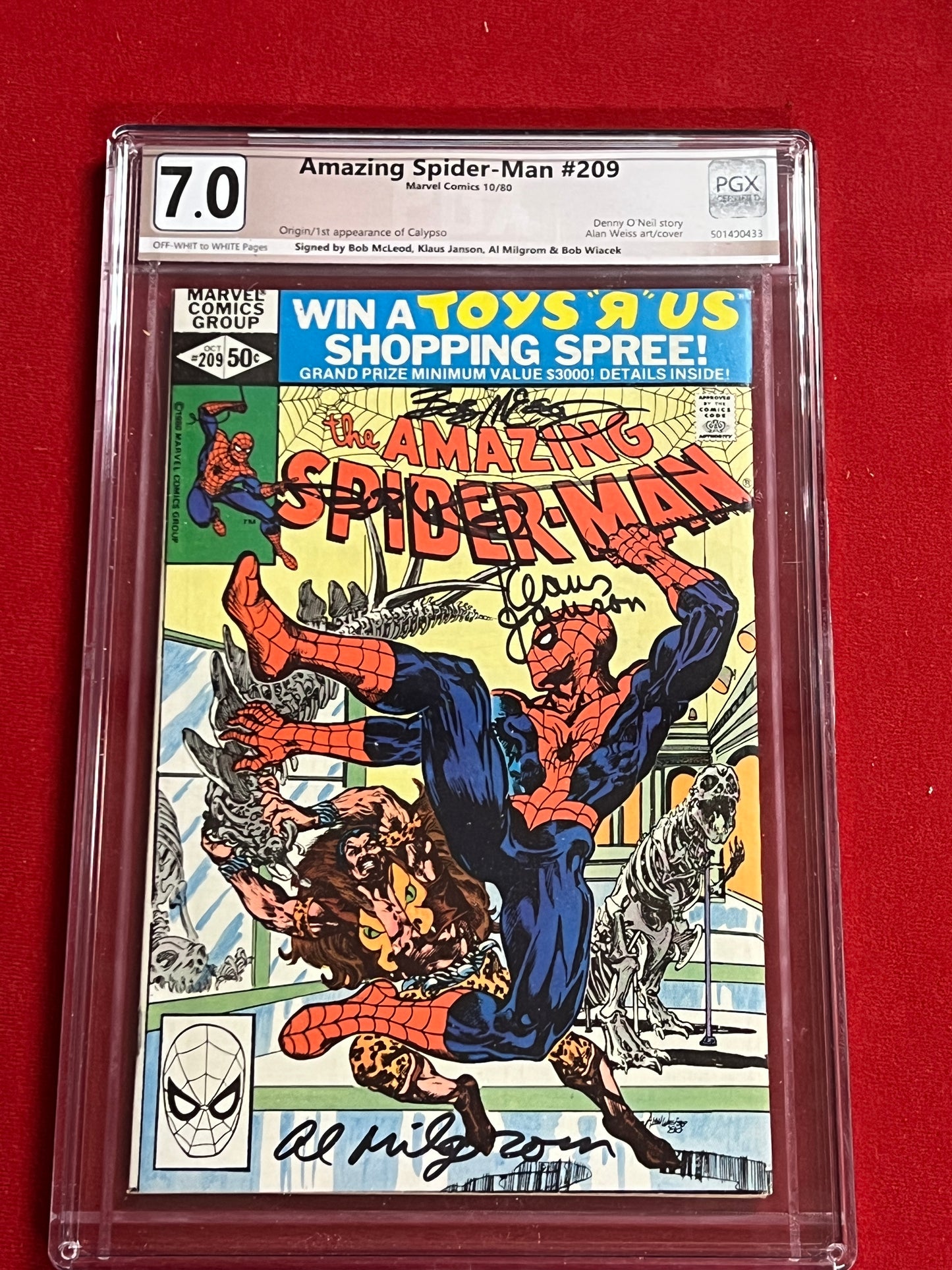 Amazing Spider-Man #209 - Signed X 4