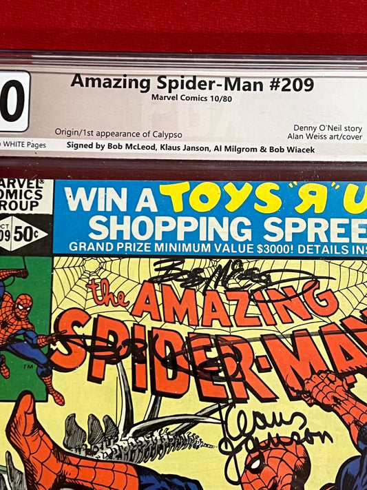 Amazing Spider-Man #209 - Signed X 4