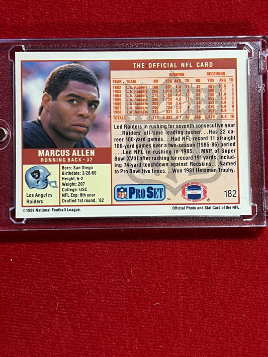 1989 ProSet - Marcus Allen - Autographed Card