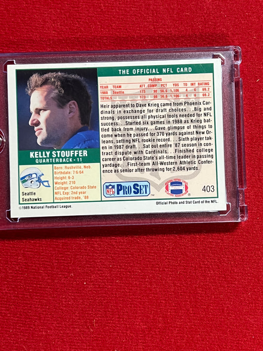 1989 ProSet - Kelly Stouffer - Autographed Card