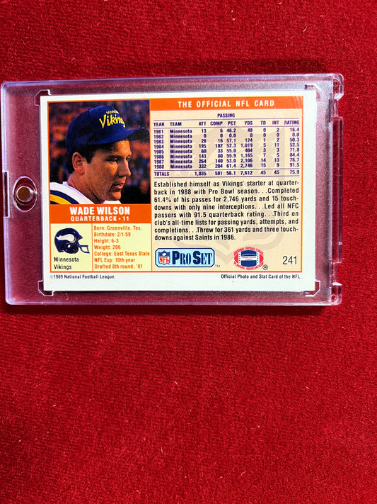 1989 ProSet - Wade Wilson - Autographed Card