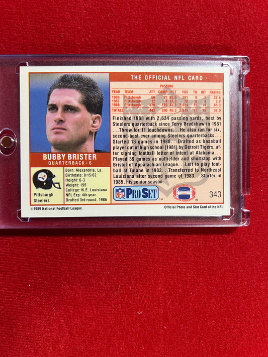 1989 ProSet - Bubby Brister - Autographed Card