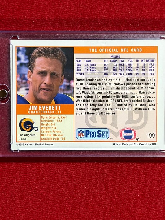 1989 ProSet - Jim Everett - Autographed Card