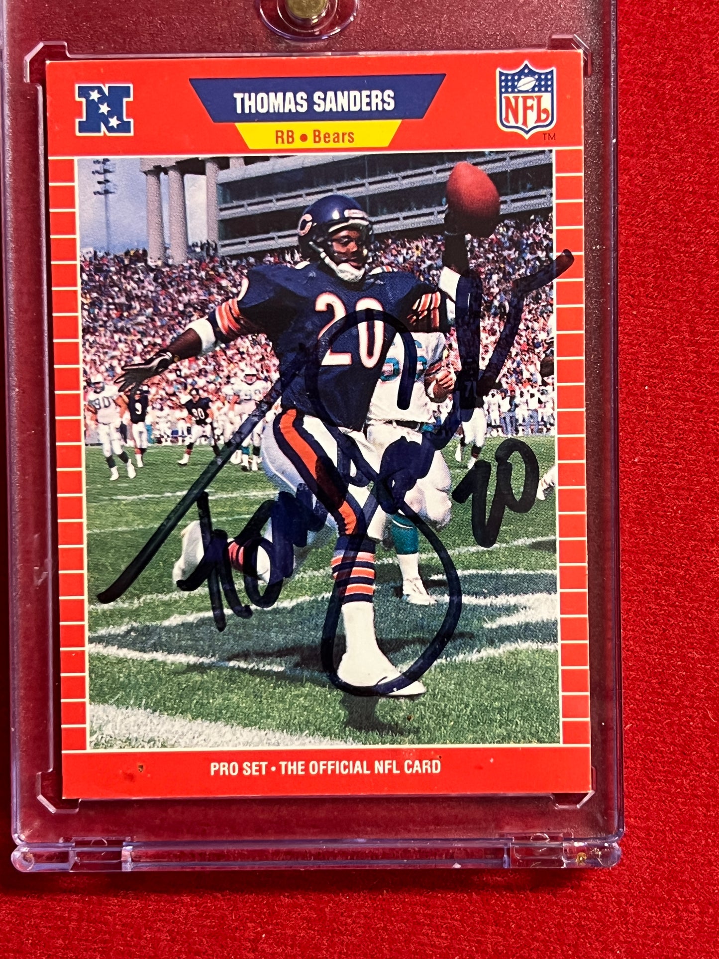 1989 ProSet - Thomas Sanders - Autographed Card