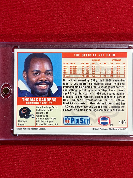 1989 ProSet - Thomas Sanders - Autographed Card