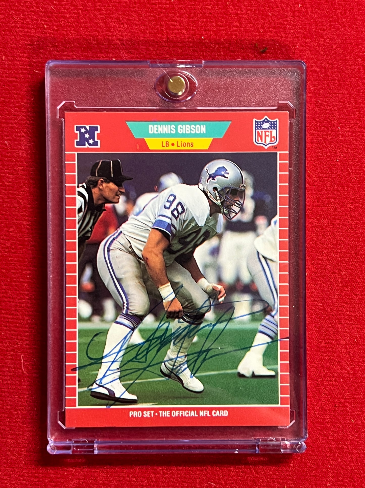 1989 ProSet - Dennis Gibson - Autographed Card