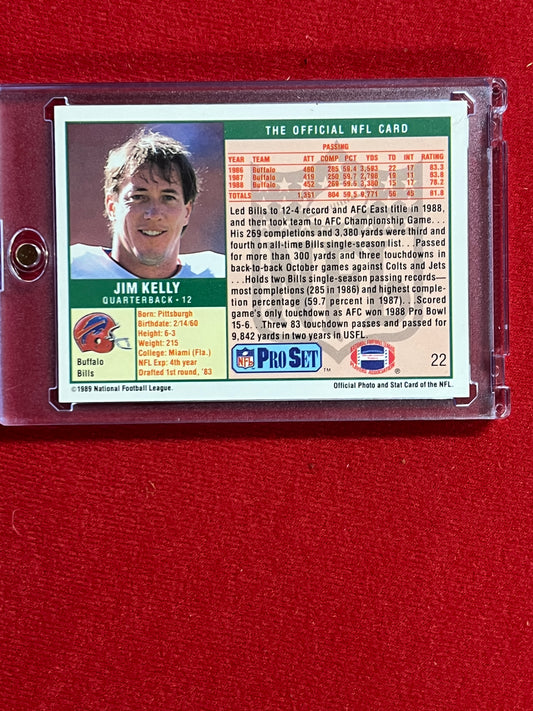 1989 ProSet - Jim Kelly - Autographed Card