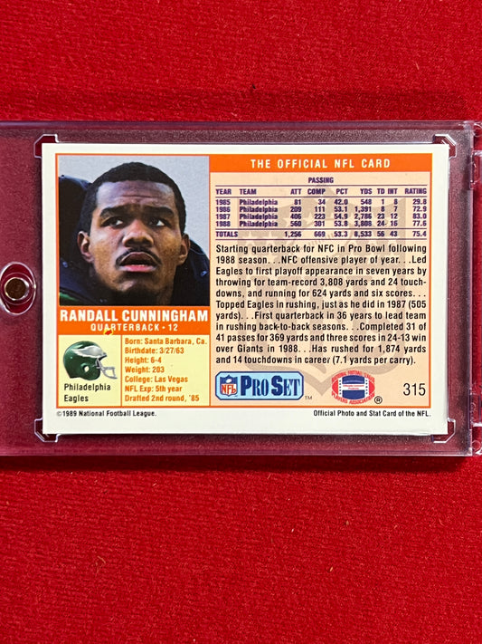 1989 ProSet - Randall Cunningham - Autographed Card