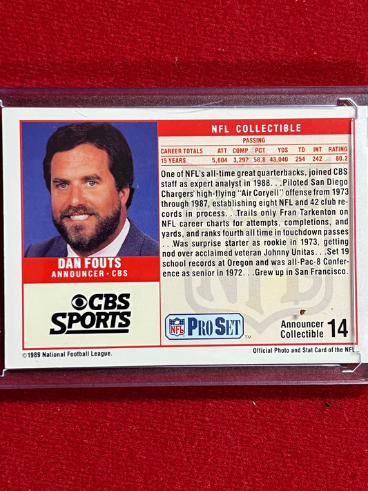 1989 ProSet - Dan Fouts - Autographed Card