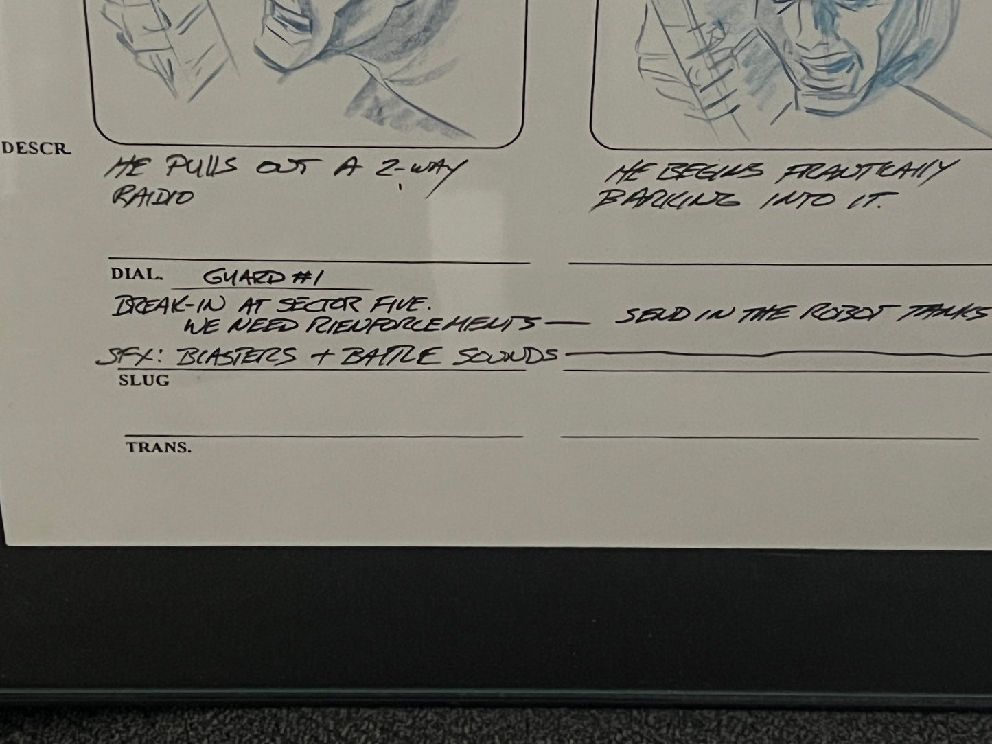 Original Art - Spiderman Animated Series Story Board