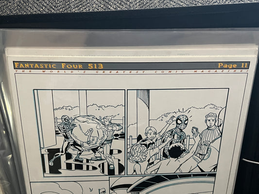 Original Comic Art - Signed by Karl Kezel - Fantastic Four #513, Page 11