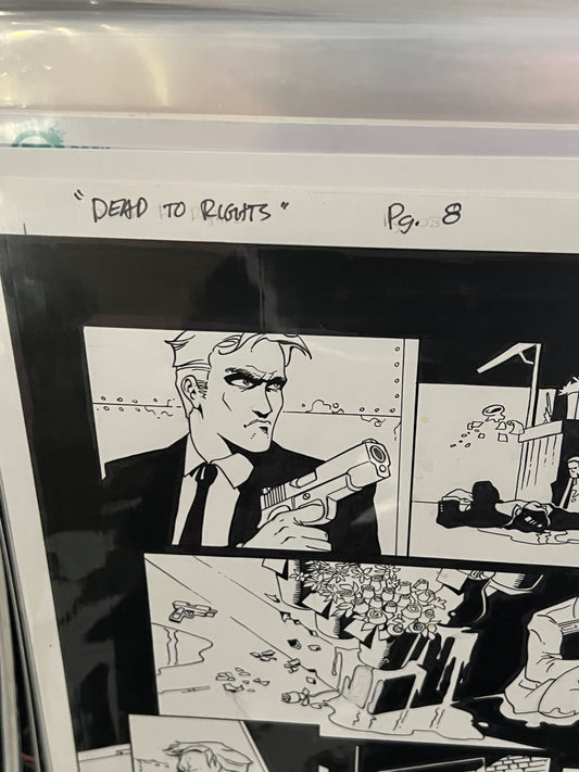 Original Comic Art - Signed by Randy Emberlin - Dead to Rights #1, page 8