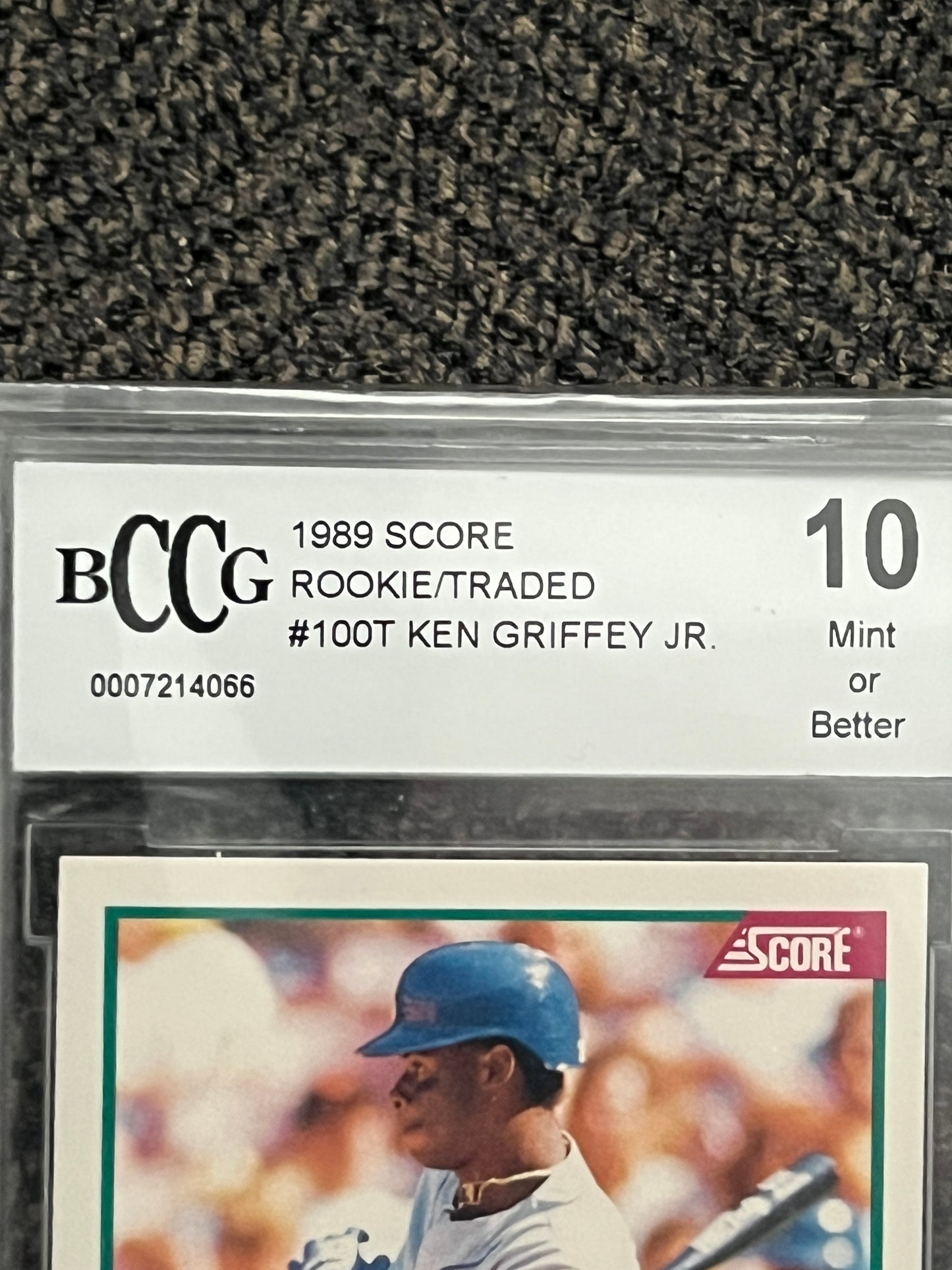 1989 Score Rookie/Traded Ken Griffey Jr. rookie #100T (BCCG - 10.0)