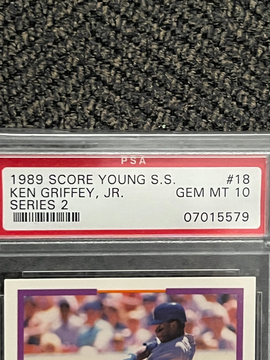 1989 Score Young Superstars II Ken Griffey Jr. rookie #18 (PSA - 10.0)