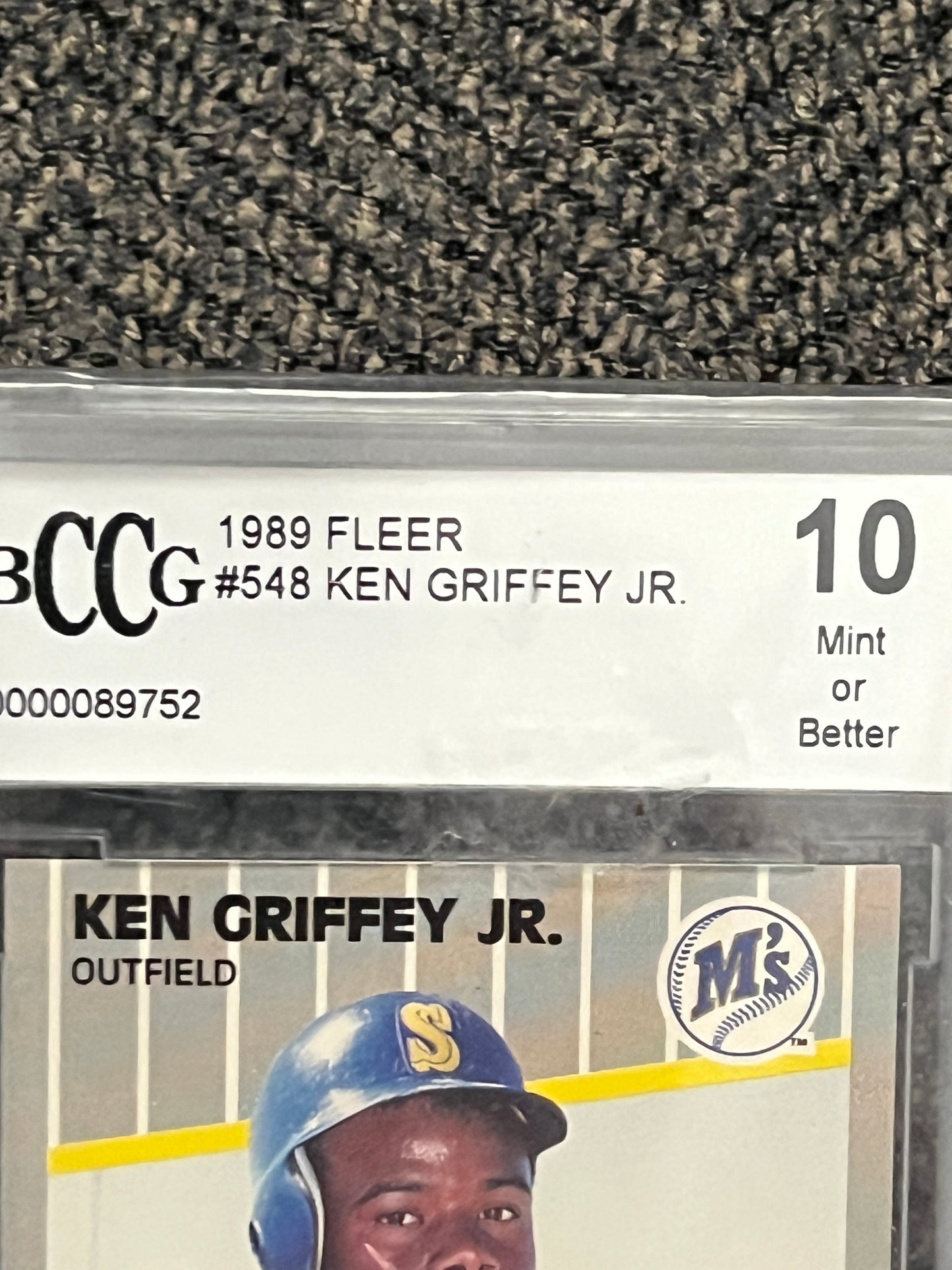 1989 Fleer Ken Griffey Jr. rookie #548 (BCCG - 10.0)