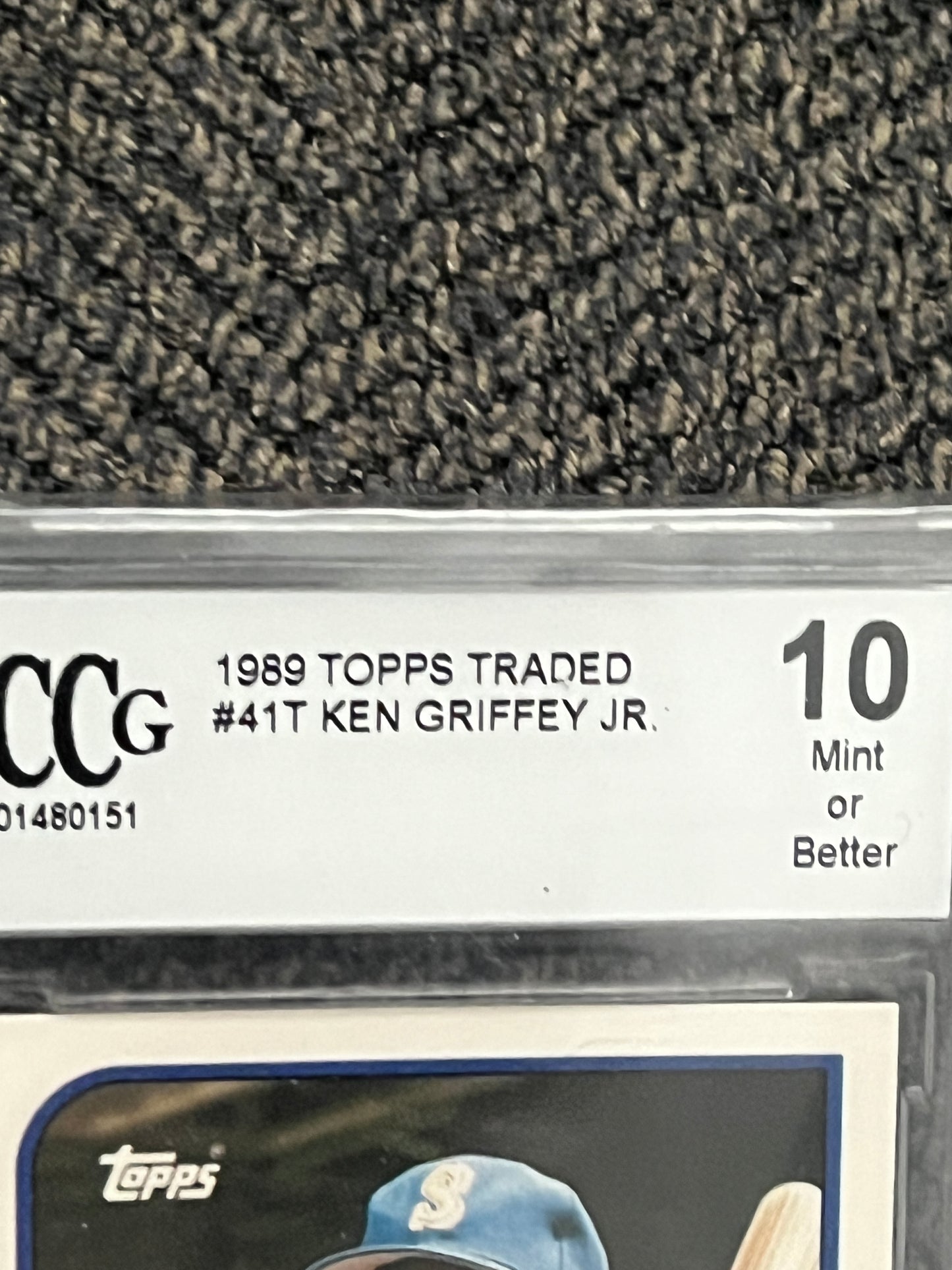 1989 Topps Traded Ken Griffey Jr. rookie #41T (BCCG - 10.0)