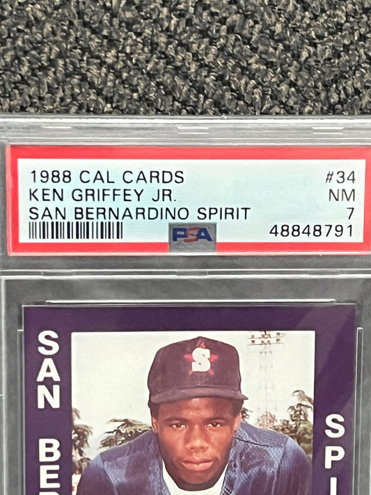 1988 San Bernardino Spirit Ken Griffey, Jr. #34 (PSA - 7)