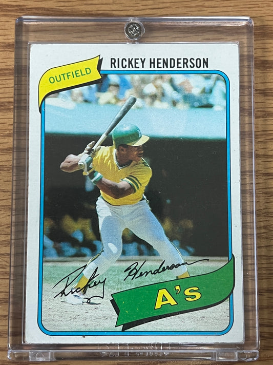 1980 Topps - Rickey Henderson - Rookie Card