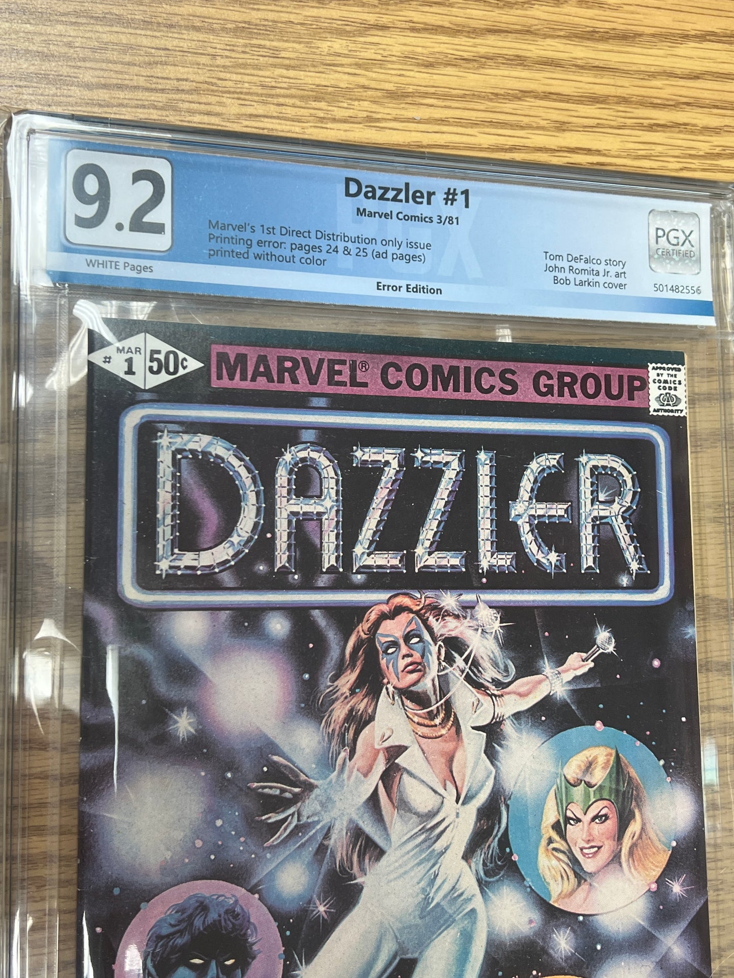 Dazzler #1 - 1981 - Printing Error