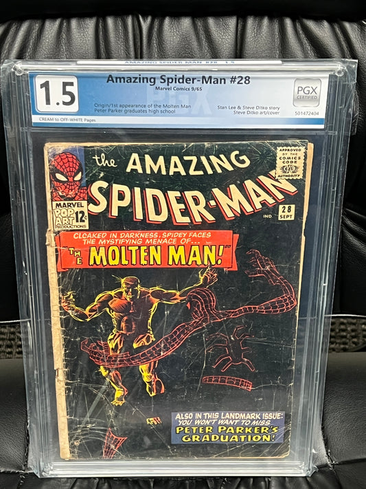 Amazing Spider-Man #28 (1965) - PGX 1.5 - 1st Appearance Molten Man