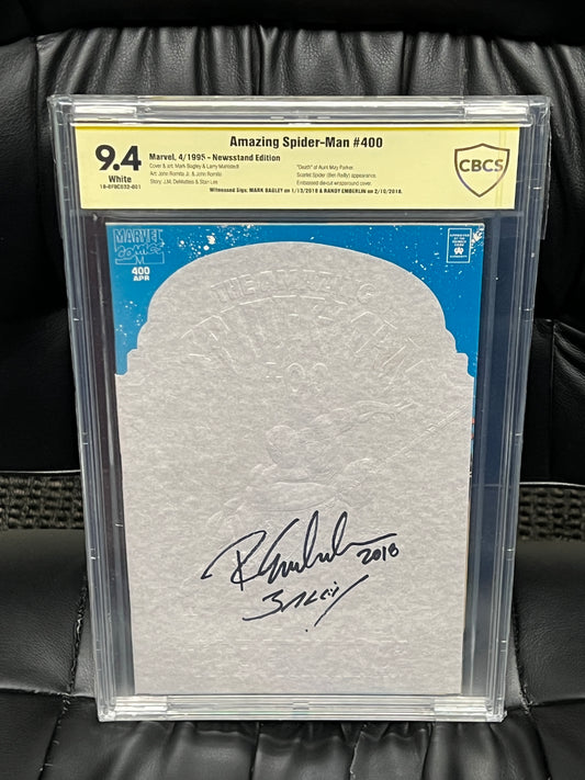 Amazing Spider-Man #400 - CBCS 9.4 - Signed by Bagley and Emberlin