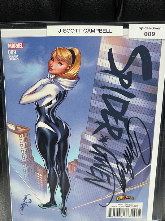 Spider-Gwen #9 - Signed by J Scott Campbell