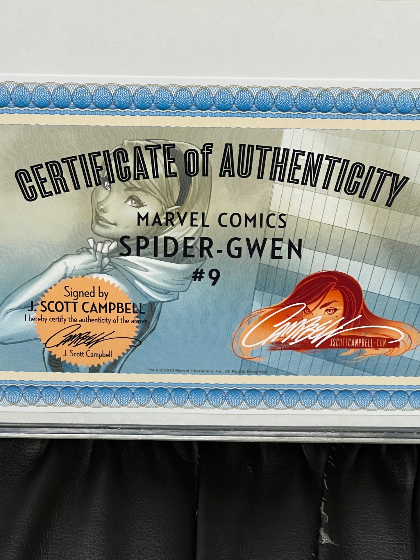 Spider-Gwen #9 - Signed by J Scott Campbell