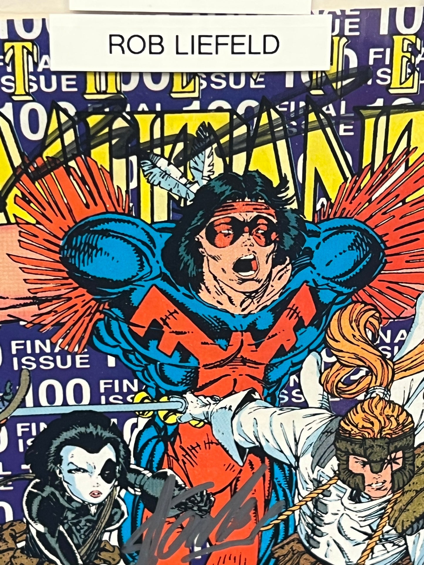 The New Mutants #100 - Signed by Rob Liefeld and Stan Lee