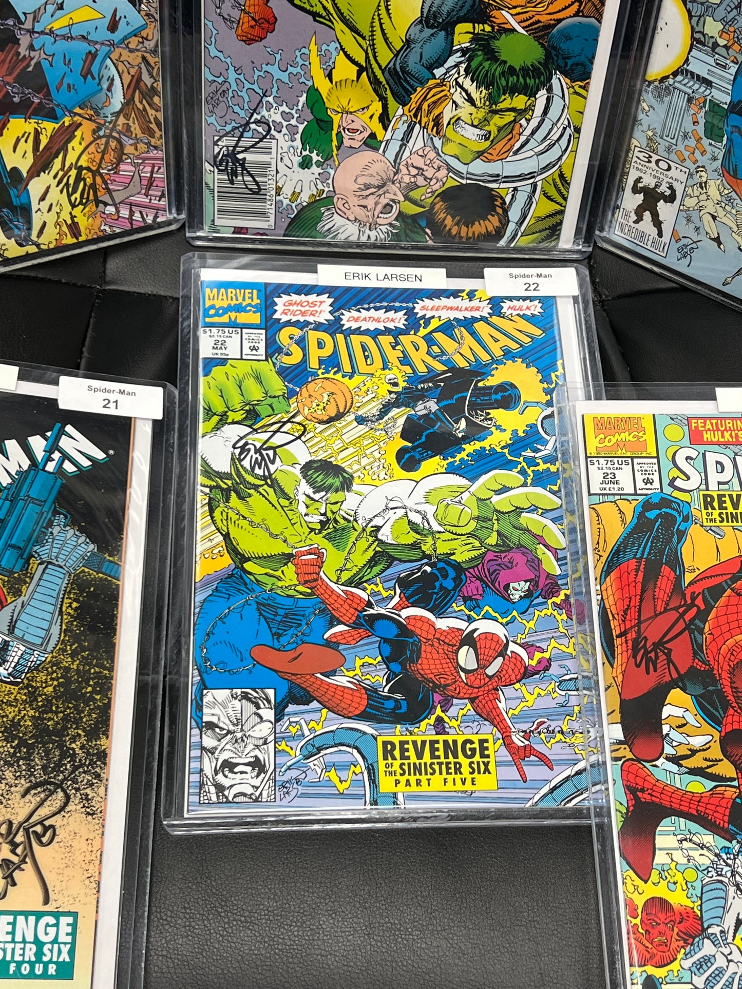 Spider-Man #'s 18-23 - Revenge of the Sinister Six - All Signed by Erik Larsen