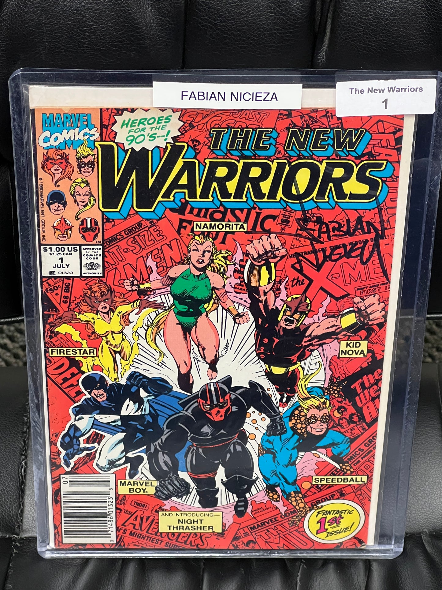 The New Warriors #1 - Signed by Fabian Nicieza