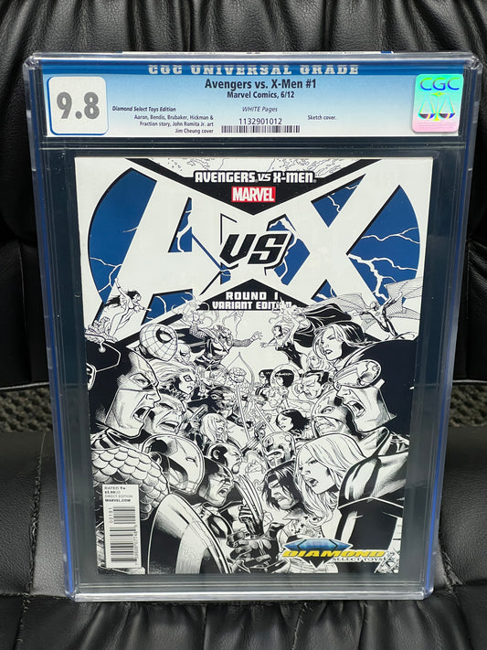 Avengers vs X-Men #1 - CGC 9.8 - Sketch Cover