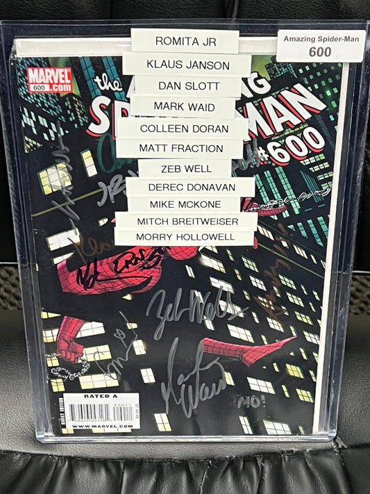 Amazing Spider-Man #600 - Signed 11X