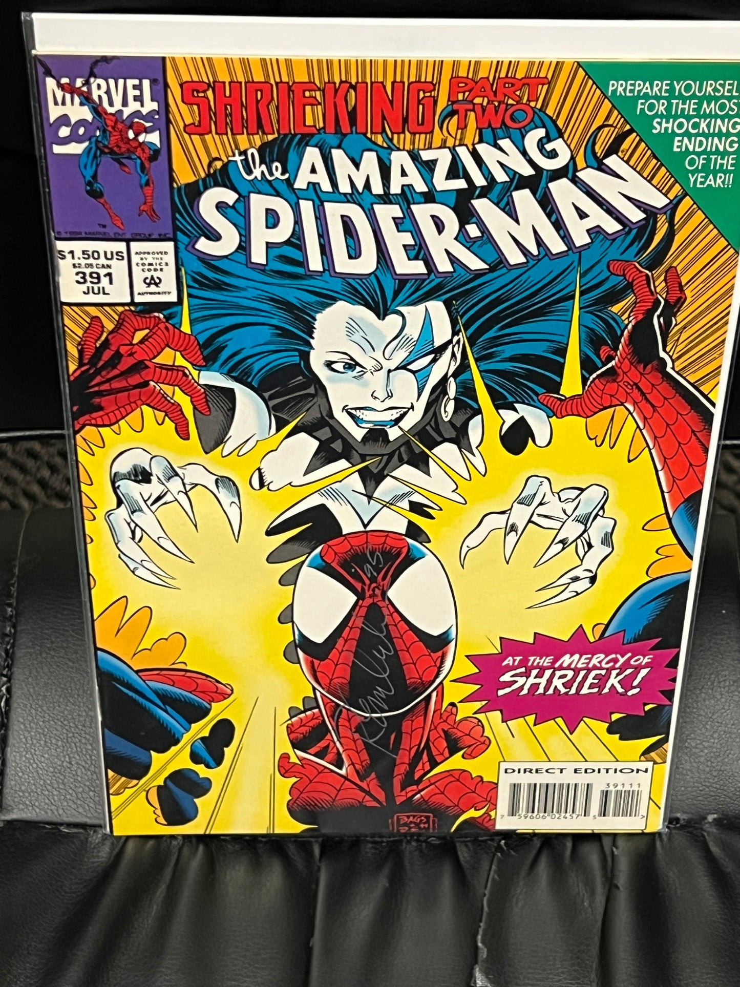 Amazing Spider-Man #391 - Signed by Randy Emberlin
