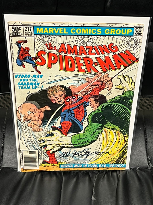 Amazing Spider-Man #217 - Signed by Al Milgrom