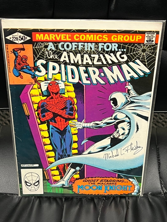 Amazing Spider-Man #220 - Signed by Michael Fleisher